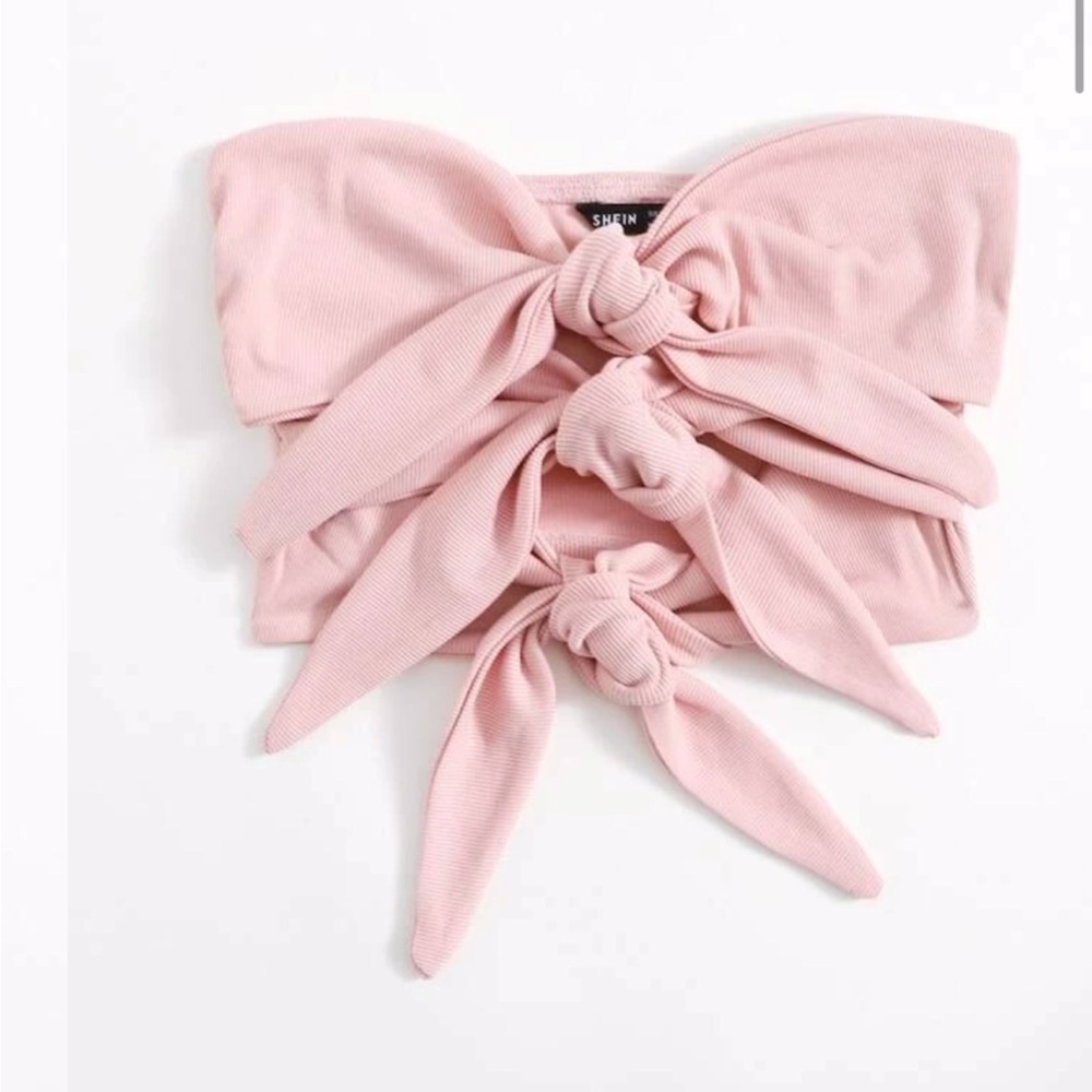 Tie front tube top